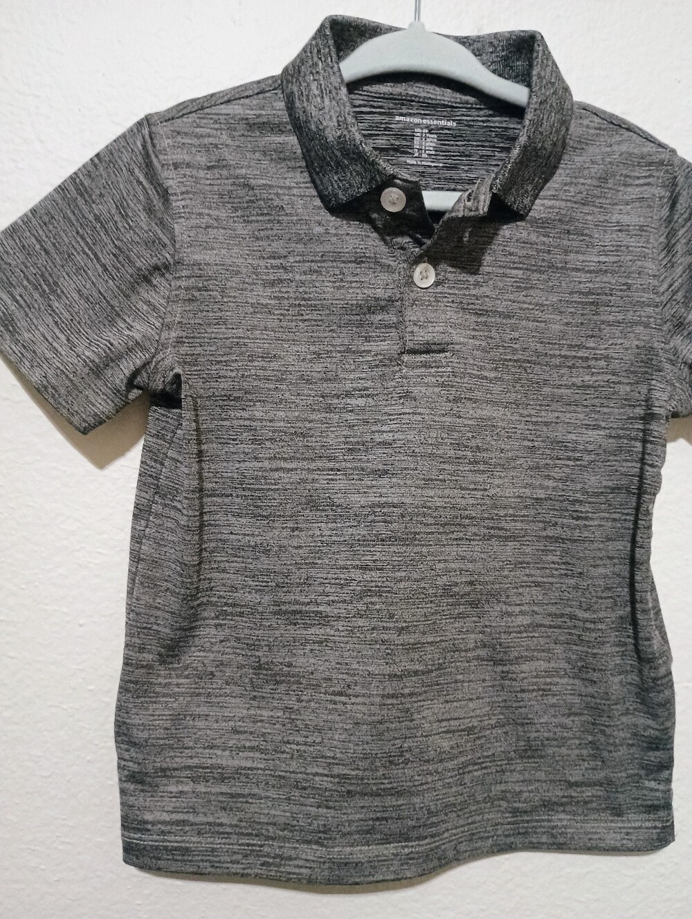 Gray Performance Polo, 2T,